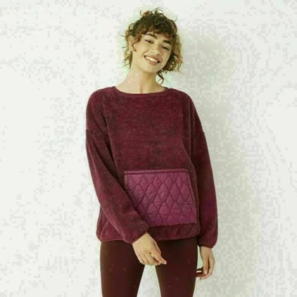 Women's High Pile Sherpa Pullover Size XS